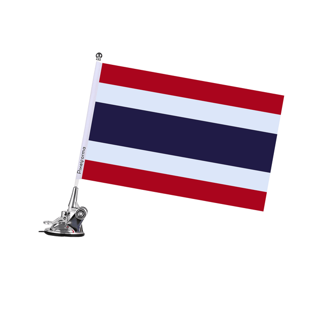 Mât à Ventouse Drapeau de la Thaïlande - Pixelforma