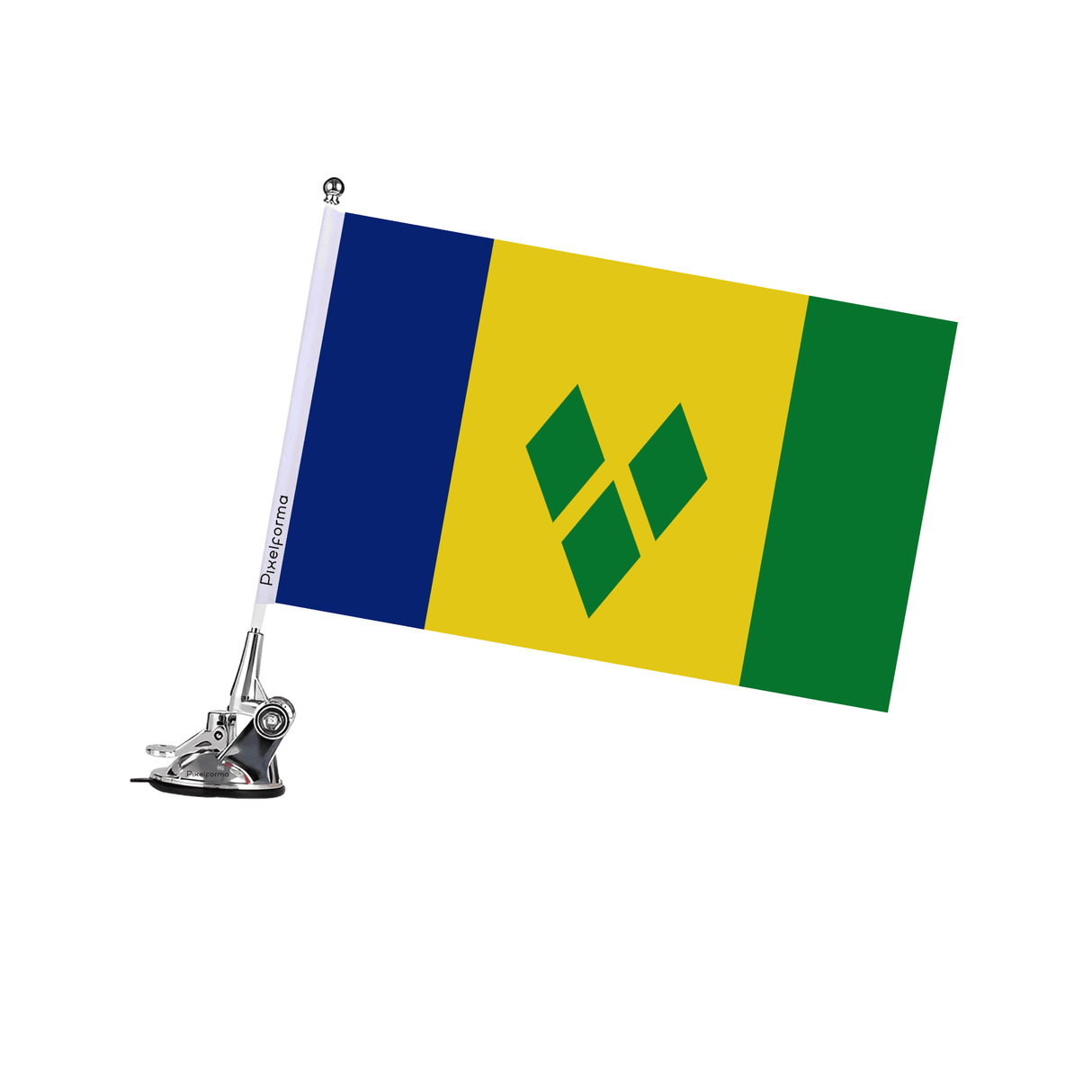 Mât à Ventouse Drapeau de Saint-Vincent-et-les-Grenadines - Pixelforma