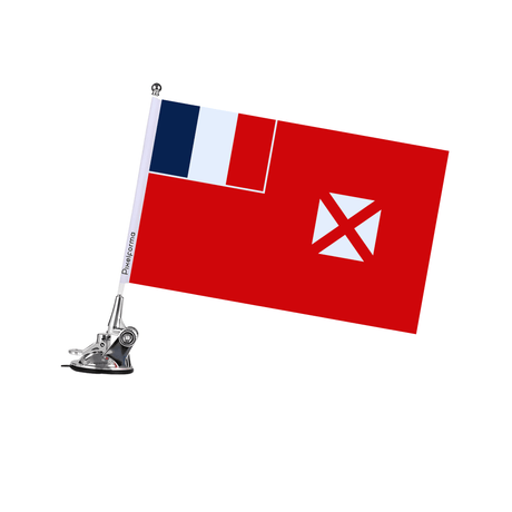 Mât à Ventouse Drapeau de Wallis-et-Futuna - Pixelforma