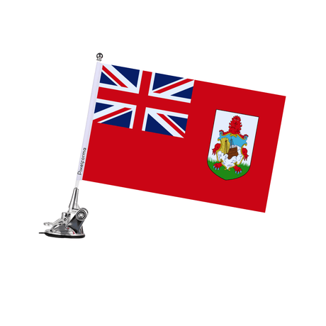 Mât à Ventouse Drapeau des Bermudes - Pixelforma