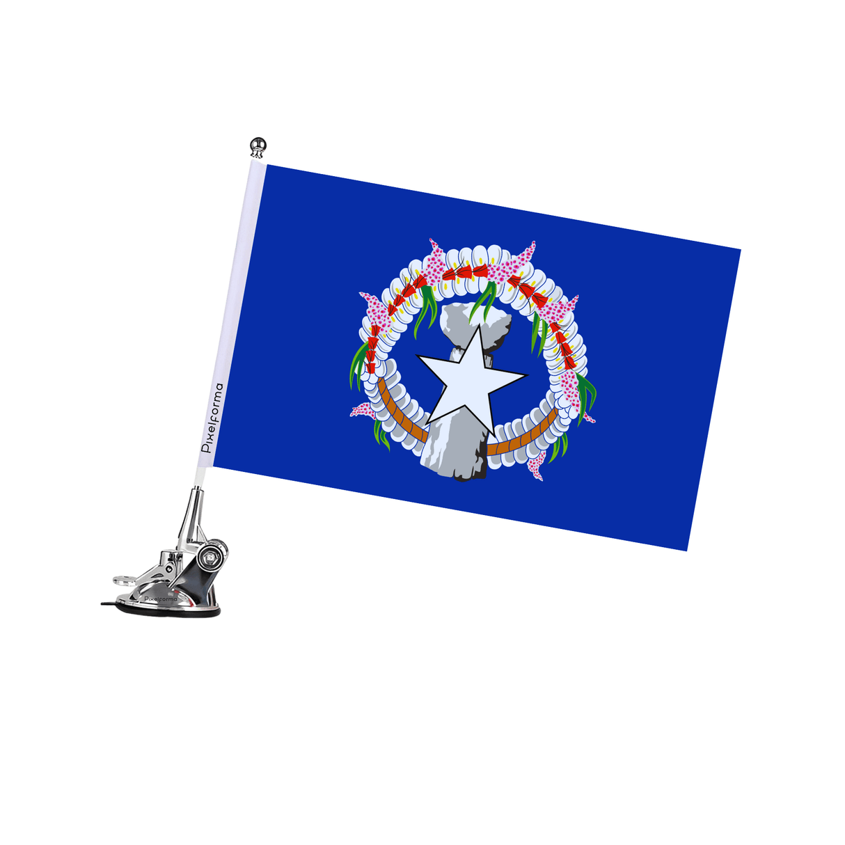 Mât à Ventouse Drapeau des Îles Mariannes du Nord - Pixelforma