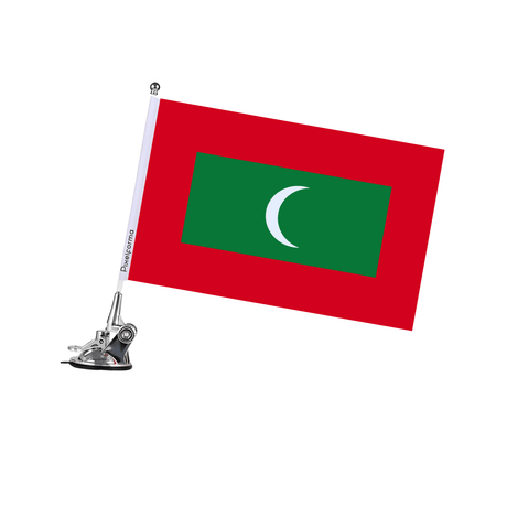 Mât à Ventouse Drapeau des Maldives - Pixelforma