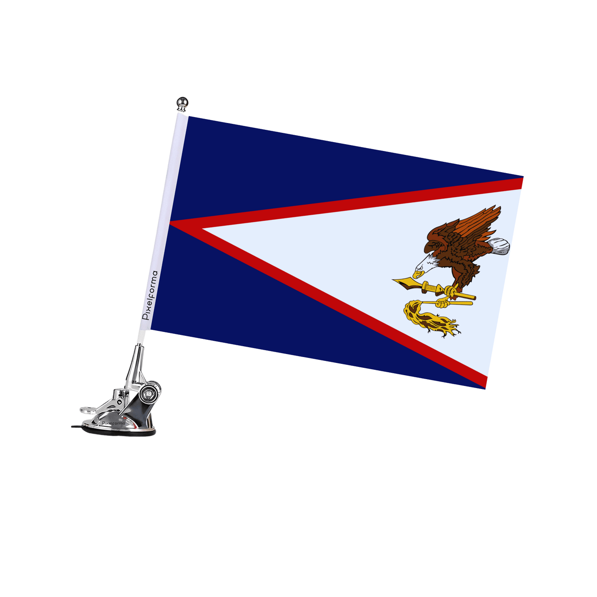 Mât à Ventouse Drapeau des Samoa américaines - Pixelforma