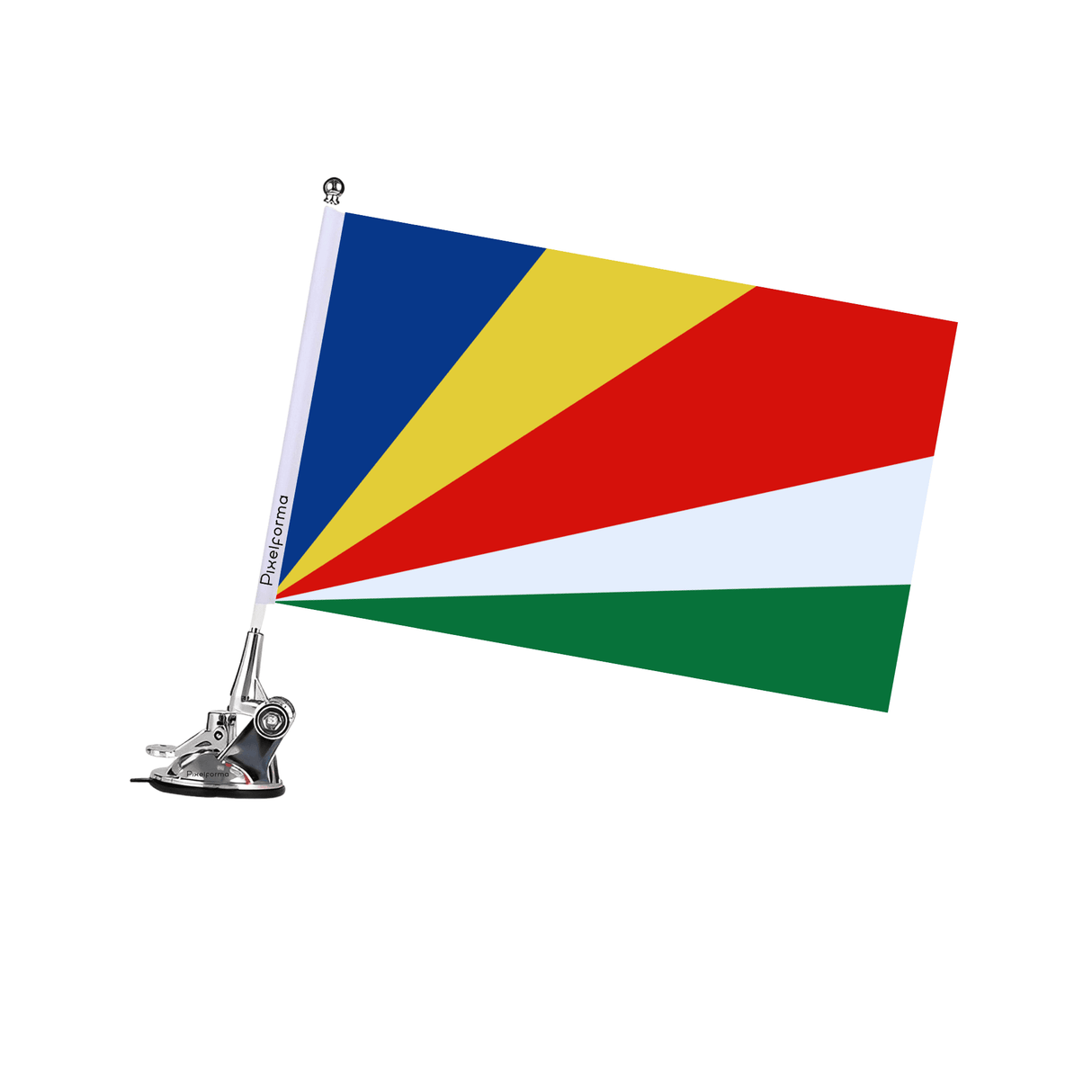 Mât à Ventouse Drapeau des Seychelles - Pixelforma