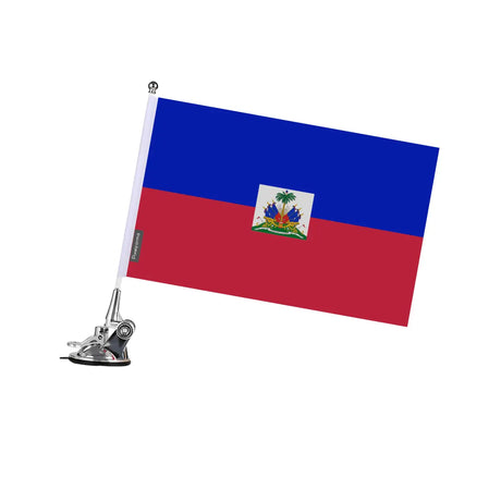 Mât à Ventouse Drapeau Drapeau d'Haïti en Polyester - Pixelforma 