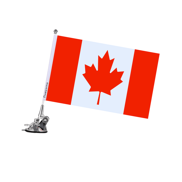 Mât à Ventouse Drapeau du Canada - Pixelforma