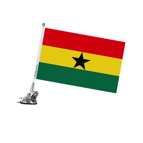 Mât à Ventouse Drapeau du Ghana - Pixelforma