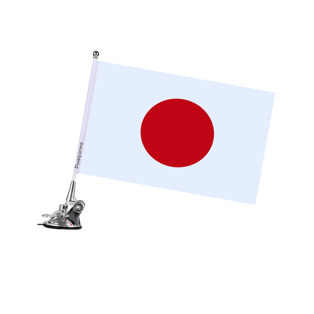 Mât à Ventouse Drapeau du Japon - Pixelforma