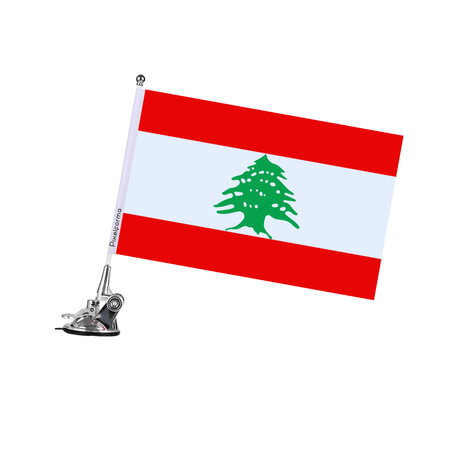 Mât à Ventouse Drapeau du Liban - Pixelforma