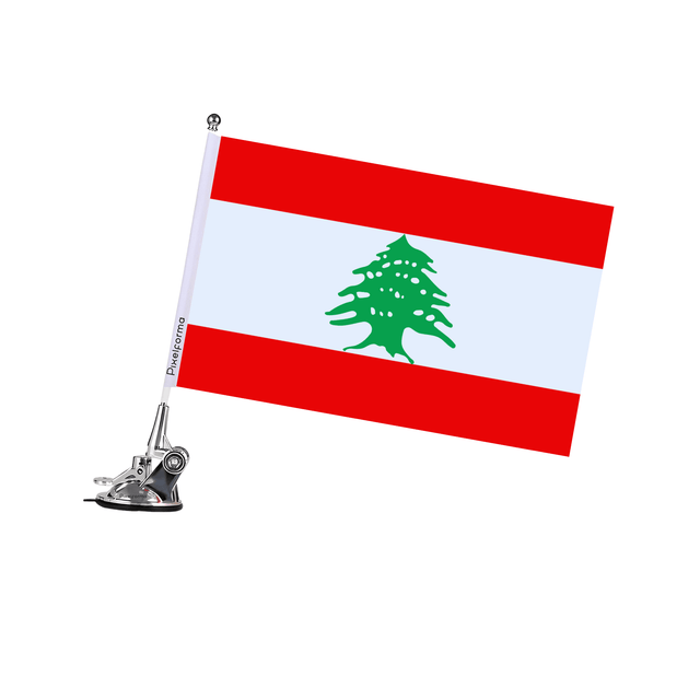 Mât à Ventouse Drapeau du Liban - Pixelforma