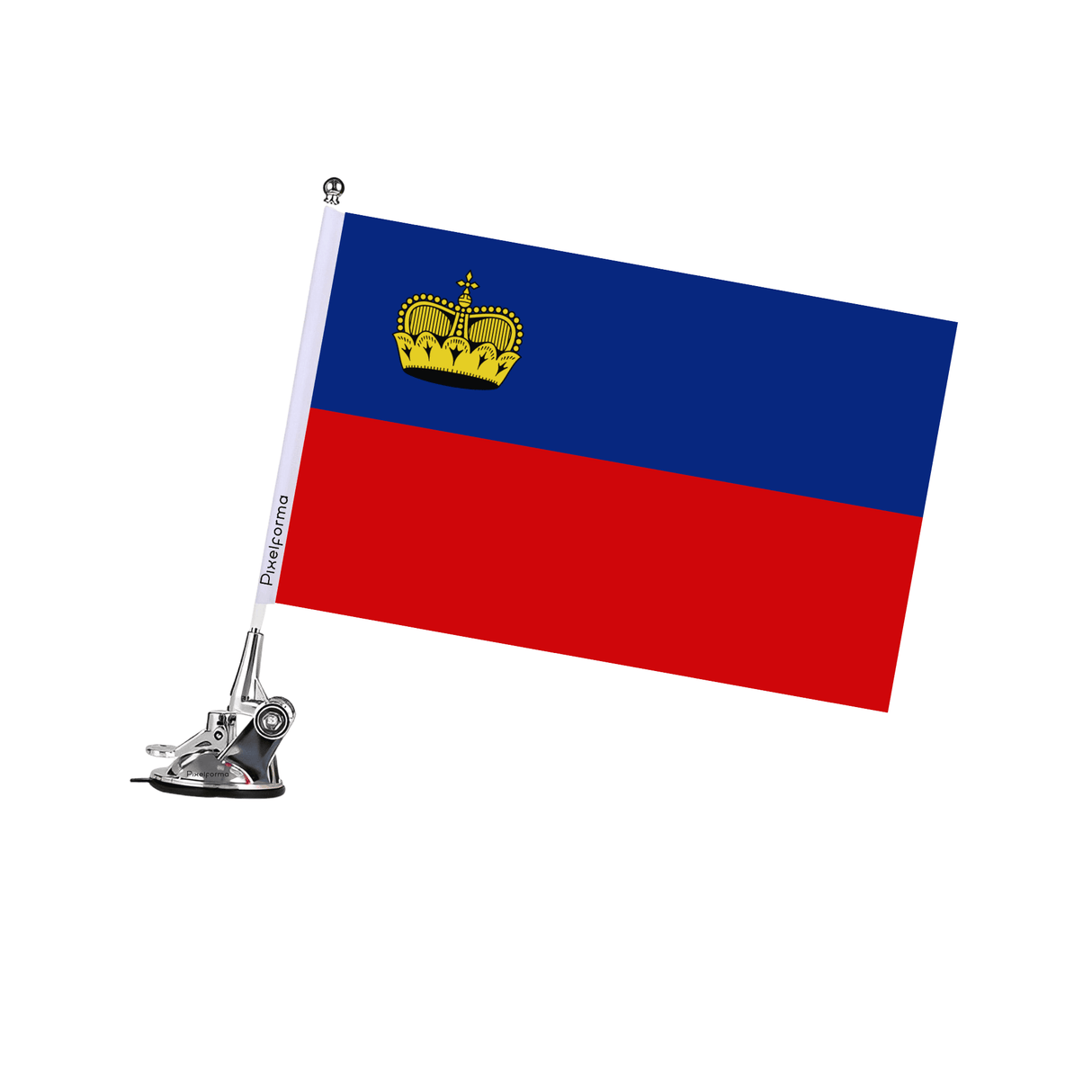 Mât à Ventouse Drapeau du Liechtenstein - Pixelforma