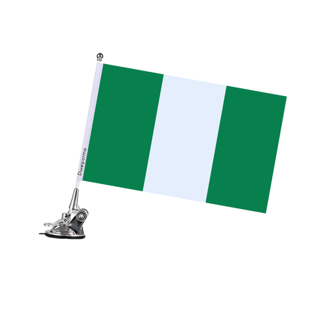 Mât à Ventouse Drapeau du Nigeria - Pixelforma