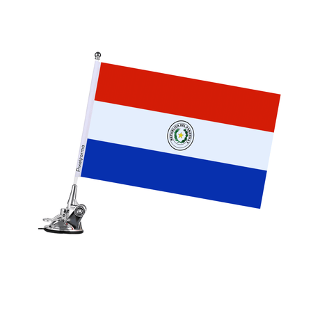 Mât à Ventouse Drapeau du Paraguay - Pixelforma