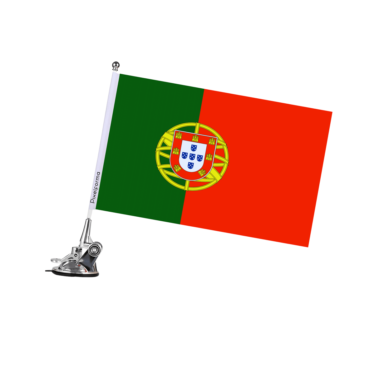 Mât à Ventouse Drapeau du Portugal - Pixelforma