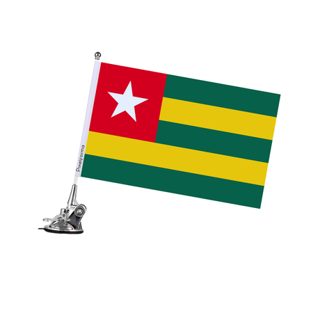 Mât à Ventouse Drapeau du Togo - Pixelforma