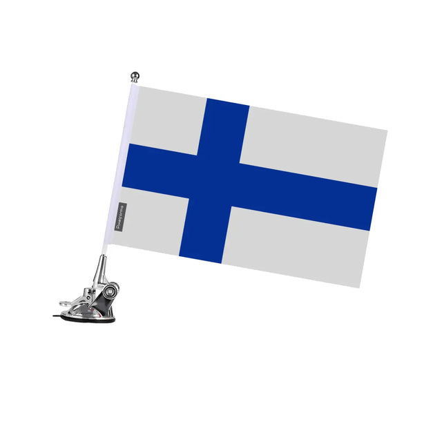 Mât à Ventouse Drapeau Finlande en Polyester - Pixelforma 