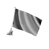 Mât à ventouse drapeau gris foncé polyester acier inoxydable