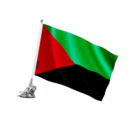Mât à ventouse drapeau martinique en polyester - pixelforma