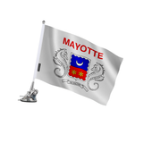 Mât à ventouse drapeau mayotte en polyester - pixelforma