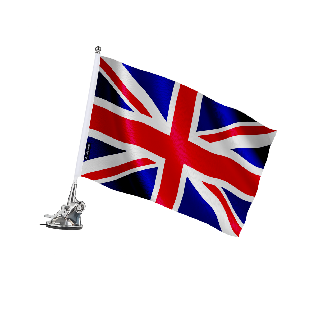 Mât à ventouse drapeau royaume-uni en polyester - pixelforma