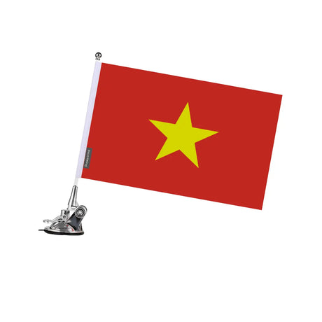 Mât à Ventouse Drapeau Viêt Nam en Polyester - Pixelforma 