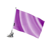 Mât à ventouse drapeau violet clair polyester inoxydable