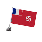 Mât à Ventouse Drapeau Wallis-et-Futuna en Polyester - Pixelforma 