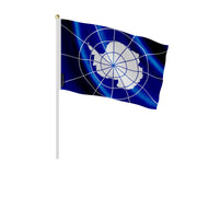 Mini drapeau antarctique en polyester à tenir à la main