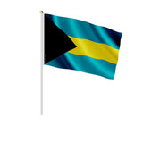 Mini drapeau bahamas en polyester à main pour décoration