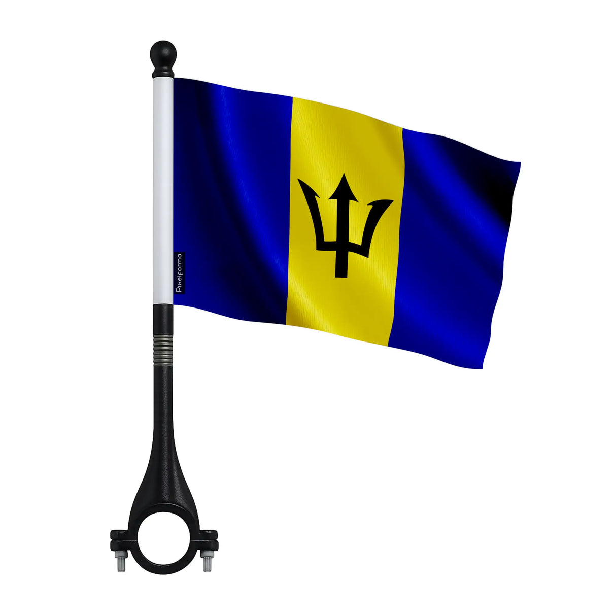 Mini drapeau barbade en polyester pour vélo visibilité optimale
