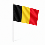 Mini drapeau Belgique en polyester à tenir à la main