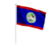 Mini drapeau belize en polyester à tenir à la main