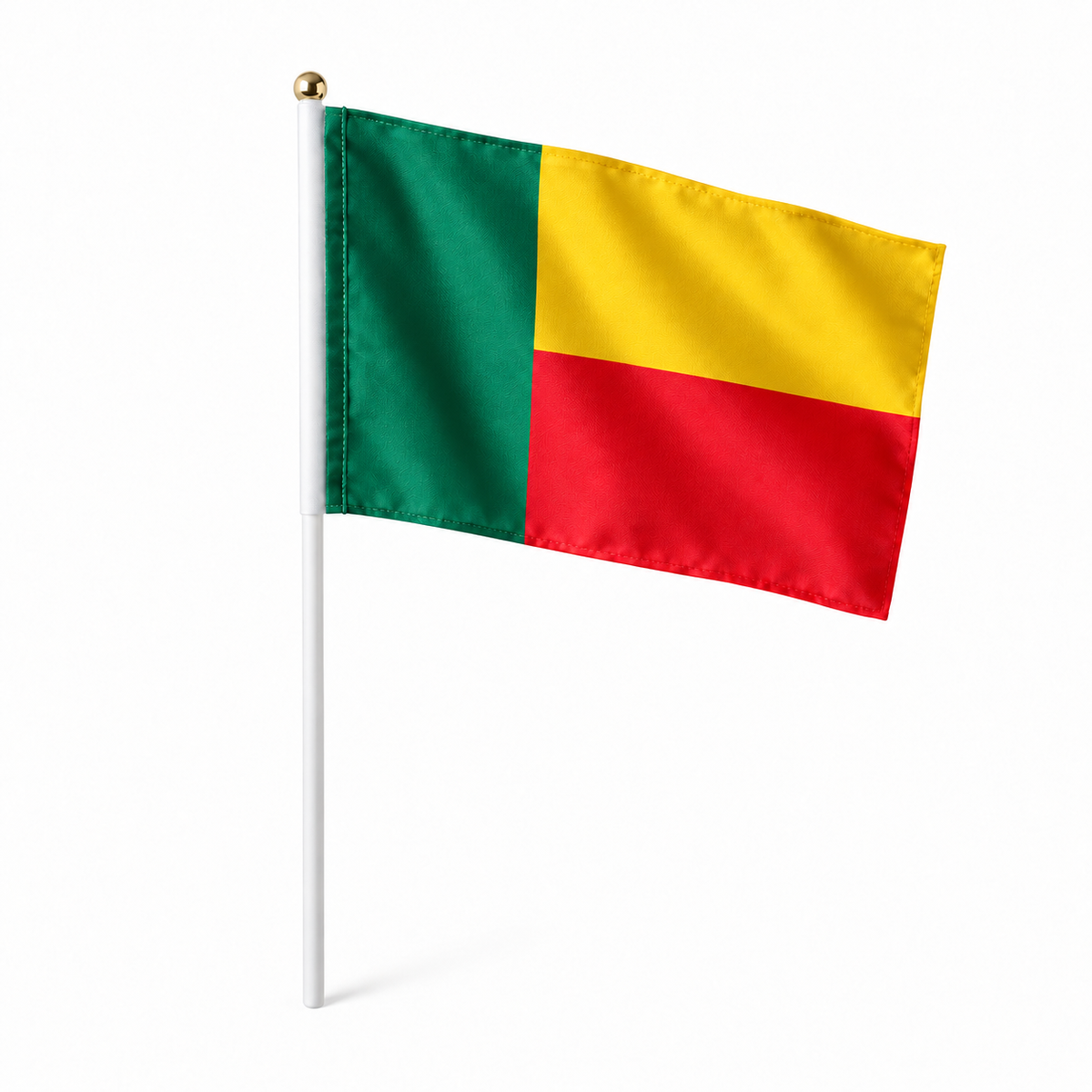 Mini drapeau Bénin en polyester à tenir à la main