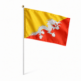 Mini drapeau Bhoutan en polyester à tenir à la main