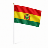Mini drapeau Bolivie en polyester à tenir à la main