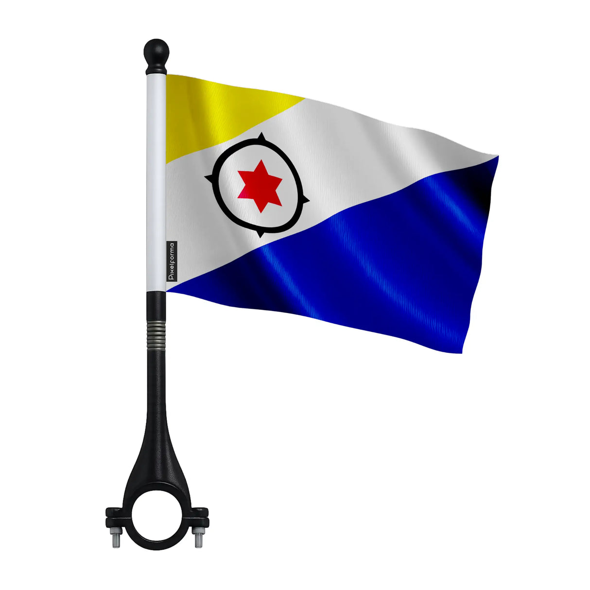Mini drapeau bonaire polyester pour vélo pays-bas caribéens