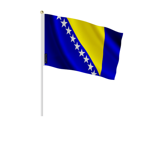 Mini drapeau bosnie-herzégovine en plusieurs tailles - pixelforma