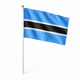 Mini drapeau Botswana en polyester à tenir à la main
