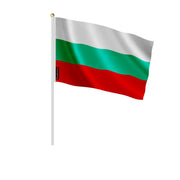 Mini drapeau bulgarie en polyester à tenir à la main