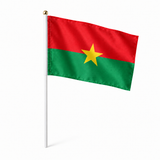 Mini drapeau Burkina Faso en polyester à tenir à la main