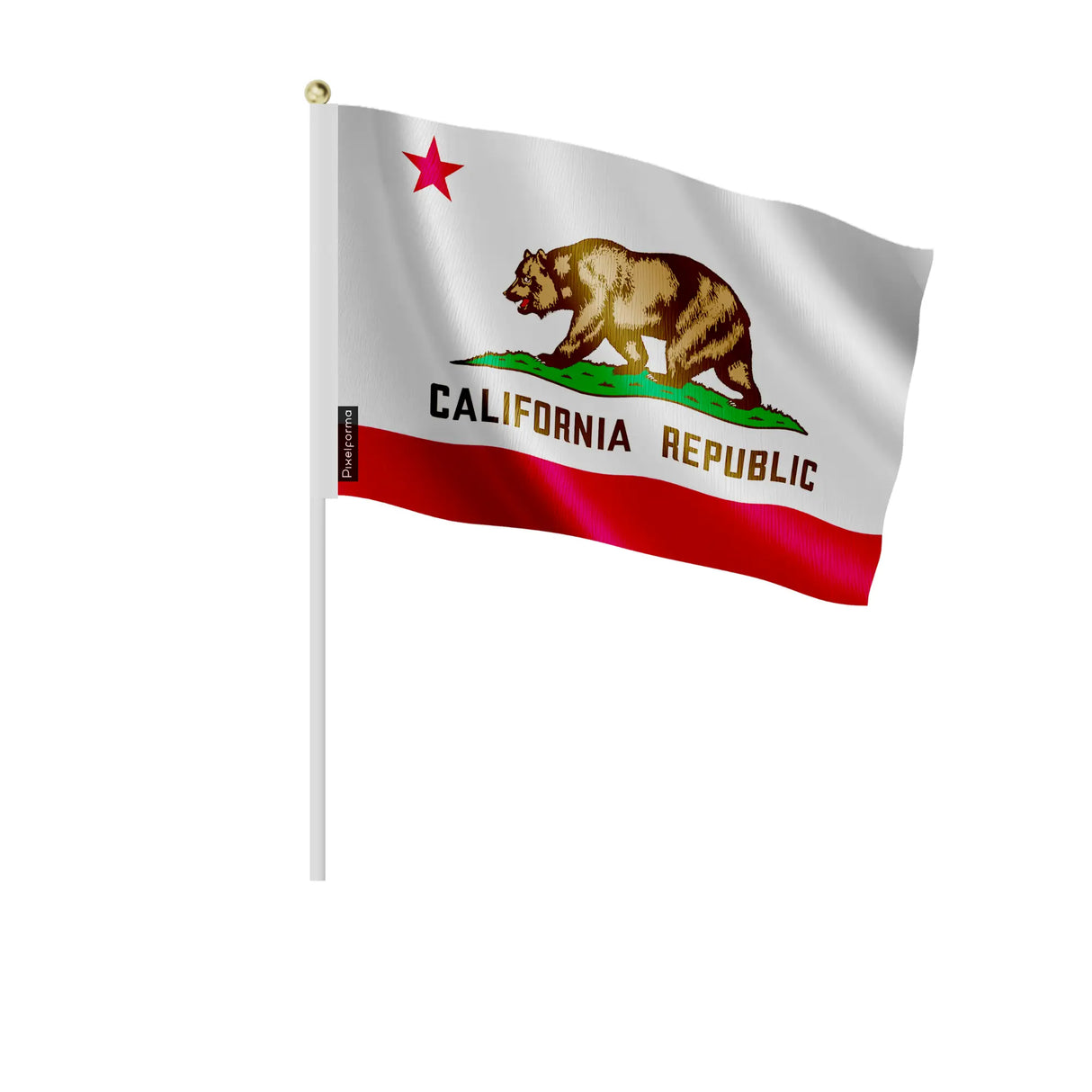 Mini drapeau californie polyester pour célébrations nationales