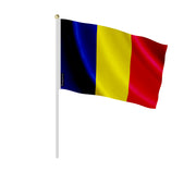 Mini drapeau colombie à main en polyester pour décoration