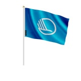 Mini drapeau conseil nordique en polyester à tenir à la main