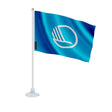 Mini drapeau conseil nordique polyester avec ventouse
