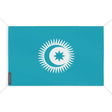 Mini drapeau conseil turcique en polyester résistant