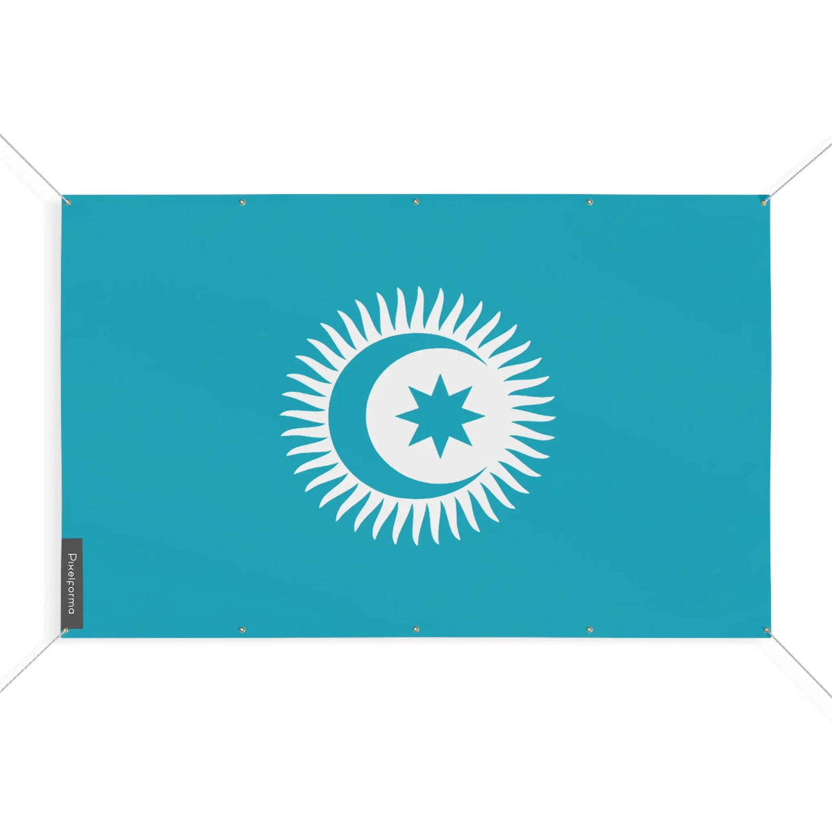 Mini drapeau conseil turcique en polyester résistant