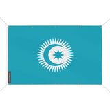 Mini drapeau conseil turcique en polyester résistant