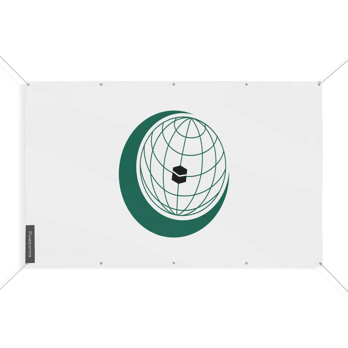 Mini drapeau coopération islamique polyester résistant