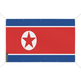 Mini drapeau corée du nord en polyester résistant