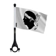 Mini drapeau corse vélo en polyester fixation légère